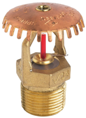 Tyco 775701155, Upright Sprinkler Head, Brass, 155°F, K=5.6
