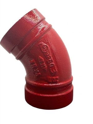 Meide Codo 45° Ranurado UL/FM de 1 1/4"